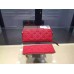 Louis Vuitton Monogram Empreinte Clemence Wallet Red