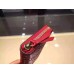 Louis Vuitton Monogram Empreinte Clemence Wallet Red