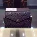 Louis Vuitton Monogram Empreinte Compact Curieuse Wallet Black