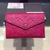 Louis Vuitton Monogram Empreinte Compact Curieuse Wallet Rosy