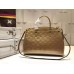 LOUIS VUITTON BREA MM Monogram Vernis Leather In gold