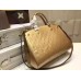 LOUIS VUITTON BREA MM Monogram Vernis Leather In gold