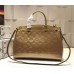 LOUIS VUITTON BREA MM Monogram Vernis Leather In gold