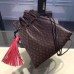 Louis Vuitton medium TRIANGLE WAR POUCH red