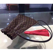 Louis Vuitton TRIANGLE WAR POUCH red