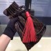 Louis Vuitton TRIANGLE WAR POUCH red