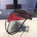 Louis Vuitton TRIANGLE WAR POUCH red