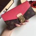 Louis Vuitton MONOGRAM CANVAS Pallas WALLET M58414 Dark pink(1c108-711316)