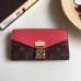 Louis Vuitton MONOGRAM CANVAS Pallas WALLET M58414 Dark pink(1c108-711316)