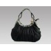 LOUIS VUITTON Cowskin Handbag in BLACK