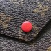 Louis Vuitton Monogram Canvas Envelop Victorine Wallet M41938 Red