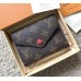 Louis Vuitton Monogram Canvas Envelop Victorine Wallet M41938 Red