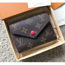 Louis Vuitton Monogram Canvas Envelop Victorine Wallet M62360 Hot Pink