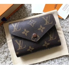 Louis Vuitton Monogram Canvas Envelop Victorine Wallet M41938 Coffee