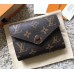 Louis Vuitton Monogram Canvas Envelop Victorine Wallet M41938 Coffee