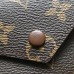 Louis Vuitton Monogram Canvas Envelop Victorine Wallet M41938 Coffee