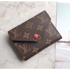 Louis Vuitton Monogram Canvas Envelop Victorine Wallet M62360 M41938 Red