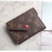 Louis Vuitton Monogram Canvas Envelop Victorine Wallet M62360 M41938 Red