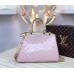 LOUIS VUITTON BREA MM Monogram Vernis Leather In ballerina pink