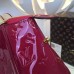 LOUIS VUITTON BREA MM Monogram Vernis Leather In cherry