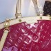 LOUIS VUITTON BREA MM Monogram Vernis Leather In cherry