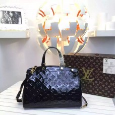 LOUIS VUITTON BREA MM Monogram Vernis Leather In noir