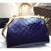 LOUIS VUITTON BREA MM Monogram Vernis Leather In dazzling blue