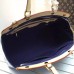 LOUIS VUITTON BREA MM Monogram Vernis Leather In dazzling blue