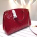 LOUIS VUITTON BREA MM Monogram Vernis Leather In CHERRY