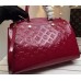 LOUIS VUITTON BREA MM Monogram Vernis Leather In Magenta