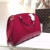 LOUIS VUITTON BREA MM Monogram Vernis Leather In Magenta