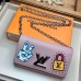 Louis Vuitton LV Stories Epi Leather Twist Chain Wallet M63320 Pink 2019