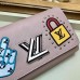 Louis Vuitton LV Stories Epi Leather Twist Chain Wallet M63320 Pink 2019