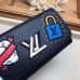 Louis Vuitton LV Stories Epi Leather Twist Wallet M63456 Black 2019