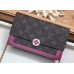 Louis Vuitton Monogram Canvas Flore Chain Wallet M67404 Lie De Vin 2019