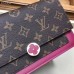 Louis Vuitton Monogram Canvas Flore Chain Wallet M67404 Lie De Vin 2019