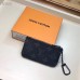 Louis Vuitton Monogram Eclipse Canvas Pochette Cle Key Pouch M62650