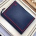 Louis Vuitton Pochette Voyage MM Bag Taiga Leather Outline Navy Blue/Red M63394