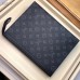 Louis Vuitton Pochette Voyage MM Bag Monogram Eclipse Canvas M61692