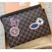 Louis Vuitton Pochette Voyage MM Bag Damier Ebene Canvas LV League 2018