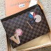 Louis Vuitton Pochette Voyage MM Bag Damier Ebene Canvas LV League 2018