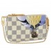 Louis Vuitton N63005 Mini Pochette Accessoires Illustre Damier Azur Canvas