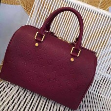 Louis Vuitton Speedy Bandouliere 30 Carmine Monogram Empreinte Leather