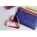 Louis Vuitton Pouch Clutch Small Bag Monogram Canvas Blue/Red Spring Summer 2018