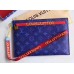 Louis Vuitton Pouch Clutch Large Bag Monogram Canvas Blue/Red Spring Summer 2018