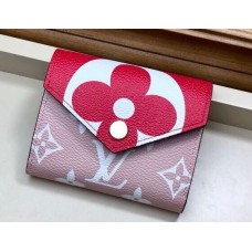 Louis Vuitton Monogram Canvas Zoé Wallet M67641 Red 2019