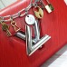 Louis Vuitton LV Love Lock Charms Epi Leather Twist MM Bag Red 2019