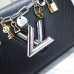 Louis Vuitton LV Love Lock Charms Epi Leather Twist MM Bag M52894 Noir 2019