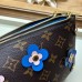 Louis Vuitton Monogram Canvas Blooming Flowers Pochette Double Zip Bag M63905 Blue 2019