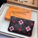 Louis Vuitton Monogram Canvas Blooming Flowers Pochette Double Zip Bag M63905 Pink 2019